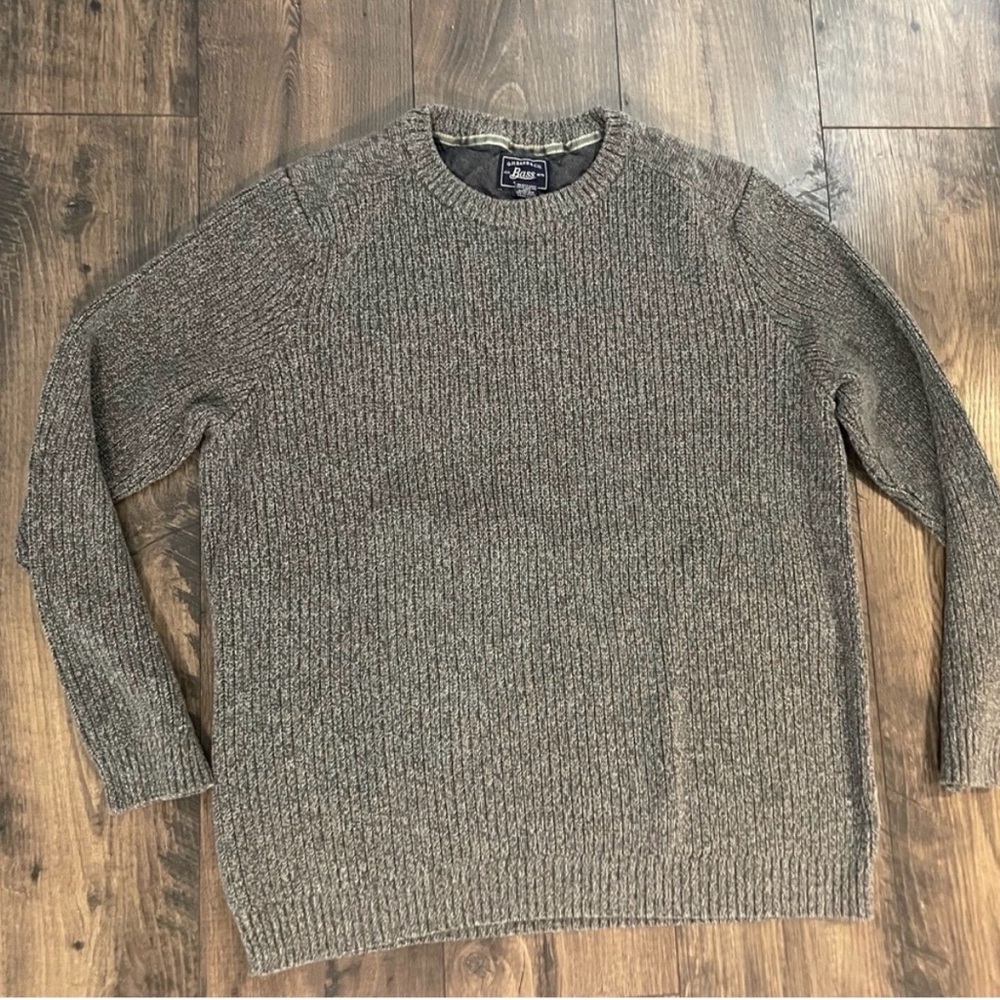 G H Bass Men's Gray Sweater